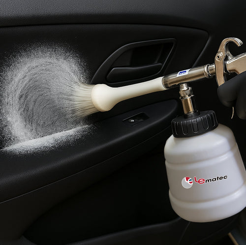 Professional Air-Powered Car Cleaning Gun - High Pressure with Detachable Brush